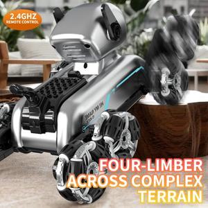 Voiture télécommandée tout-terrain 8 roues en métal pour enfants, avec détection gestuelle, chargeur inclus, jouet de cascade <span class=keywords><strong>et</strong></span> d'escalade pour garçons - Product Image 4