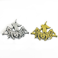 Badges personnalisés en alliage de zinc moulé sous pression, gravés en 3D, broches métalliques sur mesure, épingles de revers plaquées couleur antique
