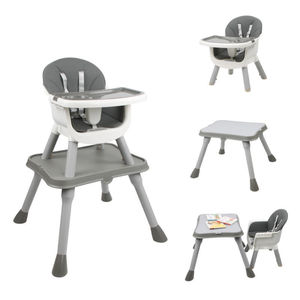 Silla Alta para Bebé Plegable Moderna y Ecológica de Plástico OEM con Base Giratoria, Cinturón de Seguridad, Mesa de Lectura Ajustable para Sala de Estar y Cocina - Product Image 6