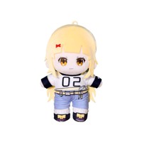 Maßgefertigte Anime Nekomimi Plüschpuppe mit Gestickten Gesichtszügen Kurzes Fleece-Gewebe 10cm 20cm Geschenk Hobby Sammlerstück Spielzeug