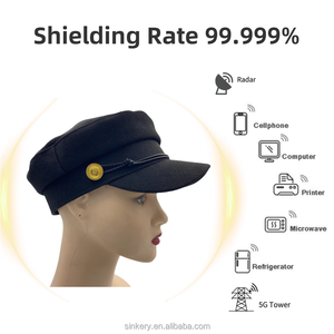 Boina protectora EMF personalizada de alta calidad gorra de béisbol de fibra plateada para protección diaria contra la radiación - Product Image 2