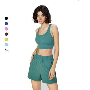 Sujetador deportivo Lulu Spandex de nailon transpirable para mujer con logotipo personalizado - Product Image 2