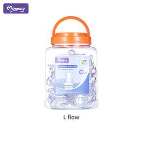Usine <span class=keywords><strong>Bébé</strong></span> Produits En Silicone Souple Biberon Remplacer Mamelons En Plastique Pot Ensemble 18pcs Standard Silicone Mamelons Cadeau Ensemble - Product Image 5