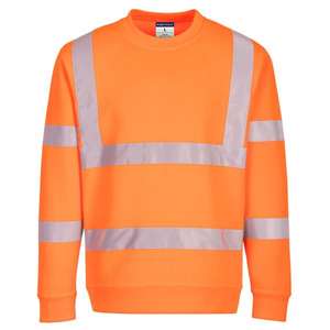 PORTWEST - EC13ORRM Eco sudadera naranja de alta visibilidad-EAN 5036108367412 ROPA DE TRABAJO DE LA HI-VIS - Product Image 1