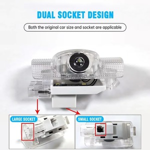 크라운/랜드크루저 LED 로고 프로젝터 퍼들 라이트 고스트 섀도우 신제품 웰컴 라이트 - Product Image 1