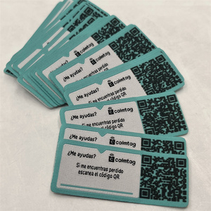 Etiqueta tejida de algodón NFC personalizada para vestido, etiquetas de ropa hechas a mano con logotipo, etiquetas de tela para prendas. - Product Image 5