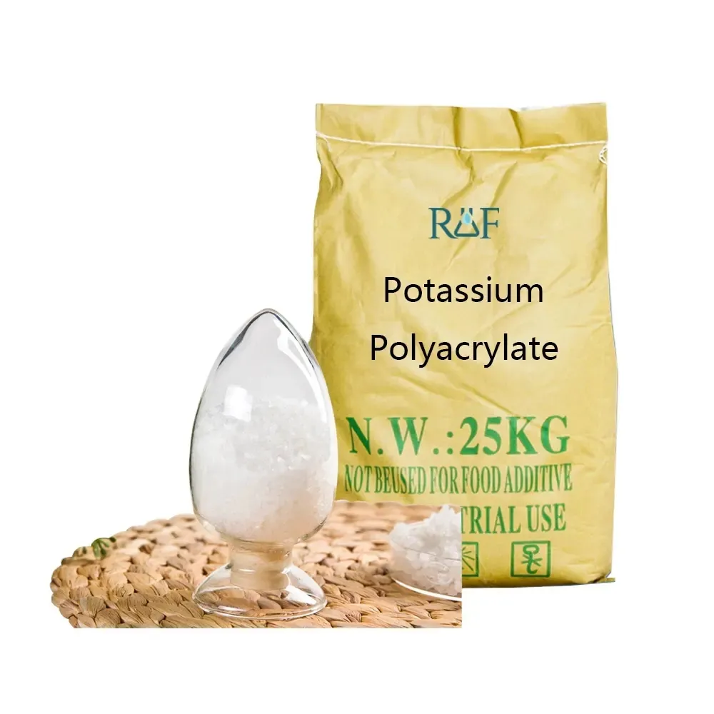 Gel de retención de agua, polímero superabsorbente de savia/poliacrilato de potasio para horticultura