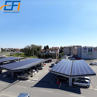 Système de montage de panneaux photovoltaïques pour abri de voiture industriel, structure de support pour carport solaire, cadre de parking solaire