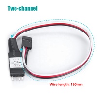 Câble de commande électronique CH-2 pour interrupteur marche/arrêt de l'éclairage RC, faisceau de câbles pour modèle de camion RC Crawler 1/24, pièces de rechange pour mise à niveau