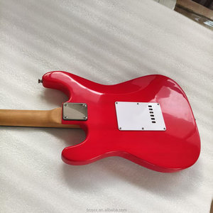 Bán buôn tùy chỉnh chất lượng tốt Maple Rosewood Fingerboard Maple cổ ánh sáng màu đỏ <span class=keywords><strong>guitar</strong></span> điện ánh sáng màu đỏ nhà máy - Product Image 3