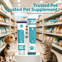 Crème de complément nutritionnel pour animaux de compagnie, formule multi-nutriments, pour un pelage brillant et des soins de la vue, pour les animaux actifs et difficiles à nourrir.