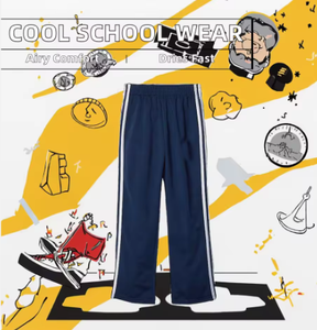 Uniforme scolaire décontracté unisexe automne-été, 100% polyester tricoté, confortable, séchage rapide, respirant, tendance pour enfants - Product Image 2