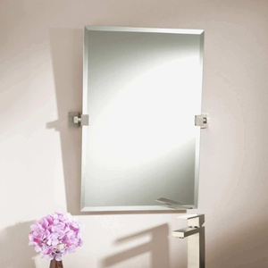 Copper Free Eco Friendly Oval Beveled <b>Mirror</b> <b>Tiles</b> for Home Hotel Use Round Beveled Edge <b>Mirror</b> - Product Image 1