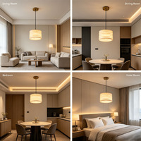 Lampe suspendue en résine nordique de qualité supérieure, câble de suspension réglable, décoration intérieure pour la maison, lampe suspendue