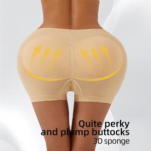 En gros, Pantalon gainant pour femme à maintien ferme, effet ventre plat, dos sculptant, taille basse, en maille ajustée, avec rembourrage fessier et effet rehausseur de fesses - Product Image 2