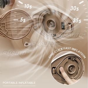 Sofá cama inflable de PVC para coche, diseño moderno y plegable, para uso en sala de estar, coche, camping, hotel y dormitorio. - Product Image 4