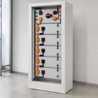 Kabinet Penyimpanan Energi All in One 30KWH untuk Cadangan Seluruh Rumah, Baterai Surya LiFePO4 51.2V dengan Inverter Hybrid 25kW IP65 ESS