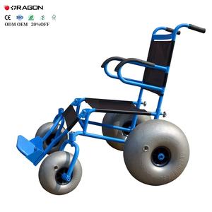 ソフトサンド用バルーンタイヤ付き全地形対応アダルトビーチ車椅子 - Product Image 2