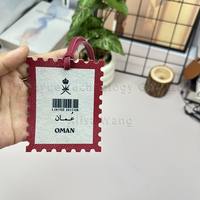 Colgante de Cuero PU con Mapa de Omán Impreso con UV, Multifuncional, para Coche, Diseño para Regalos, Promociones, Decoración Moderna