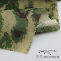 210T Nylon A-TACS-FG tissu camouflage personnalisé tissu taffetas nylon ripstop sac de couchage imperméable polyamide tissu