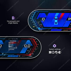 Tableau de bord LCD 12,3 pouces, compteur automatique, navigation sans fil CP Map pour <span class=keywords><strong>BMW</strong></span> <span class=keywords><strong>E60</strong></span>/E61/E63/E64 2003-2009 pour système CIC <span class=keywords><strong>CCC</strong></span>, prise en charge HUD - Product Image 4