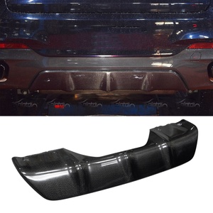 ดิฟฟิวเซอร์หลังทรง P แบบคาร์บอนไฟเบอร์ พร้อมครีบกันชน สปอยเลอร์ สปลิตเตอร์ สำหรับ BMW F15 F16 X5 X6 M Tech ปี 2015+ - Product Image 2