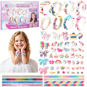 Custom Girls Hair Decoration Set DIY Headbands Clips <b>Bows</b> Ribbons Gems Glue Dots Creative Learning Toy Supplier - Product Image 1