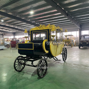 Factory Direct Electric Royal Horse Drawn Carriage 4 Wheel For Wedding Ceremony Tourist Park & Outdoor Event Rental - Product Image 3