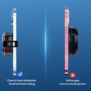 Ventilador de Refrigeración para Teléfono Móvil MEMO CX06 con Pantalla Digital, Succión Magnética, Luz RGB, Refrigeración por Semiconductor - Product Image 5