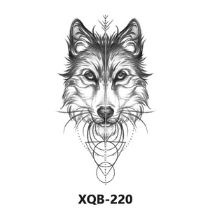 Pegatina de tatuaje tribal <span class=keywords><strong>sexy</strong></span> para <span class=keywords><strong>hombre</strong></span> Xfashion, de gran venta, estampada en serigrafía, transferible al agua, temporal, para cuerpo y brazo, película PET, dura 2 semanas - Product Image 2