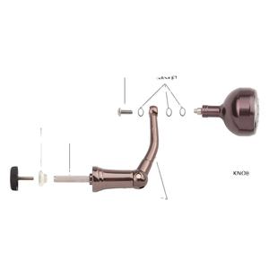 LETOYO-carrete de <span class=keywords><strong>pesca</strong></span> con manivela eléctrica, pomo de mango de Metal, balancín plegable, izquierdo y derecho, modificación DIY intercambiable - Product Image 5