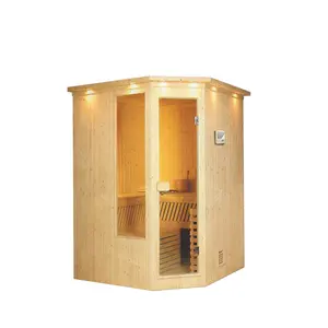 2014 luxus Canadian Red Cedar sauna kabine, Ecke Fernen infrarot sauna