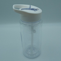 10 Oz Dubbele Muur Plastic Kids Waterfles Dubbele Muur Plastic Kids 10 Oz Tumbler Plastic Tuimelaars Met Riem Flip Top Deksel
