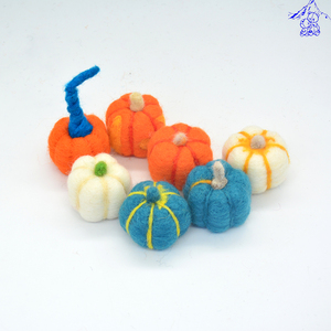 Nuovi articoli autunnali in feltro di Design: zucca in feltro di <span class=keywords><strong>lana</strong></span> fatta a mano per la decorazione autunnale e di ringraziamento! - Product Image 3