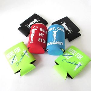 Custom DIY Promotional 330ml Neoprene Can Magnet Stubby <b>Cooler</b> Beer Coozies Collapsible Magnetic Can <b>Cooler</b> - Product Image 4