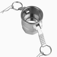 Raccord rapide Camlock en acier inoxydable de type D à filetage femelle avec levier de verrouillage, classe 150, DN15-DN65