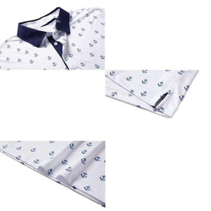 T-shirts hygroscopiques en polyester spandex évacuant la sueur avec logo personnalisé, technique d'impression blanche, polo de golf - Product Image 4