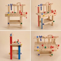 Banc de travail en bois Montessori, jouet éducatif écologique pour les jeunes enfants |   OEM ODM Vente en gros pour les enfants de 2 à 7 ans
