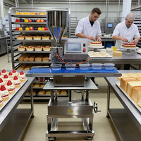 Machine de remplissage automatique quantitative robuste ZD200-FA en acier inoxydable, équipement de remplissage pneumatique pour lignes d'usines de pâtisserie