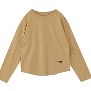 Crew Neck Solid Color Long Sleeve Loose T-Shirt Green Polyester Daily Wear Women's Top - Product Image 5