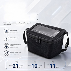 Sac de guidon de moto avec support de téléphone tactile, pochette de rangement avant pour vélo électrique, scooter et cyclomoteur - Product Image 4