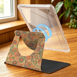 Étui rotatif en liège écologique personnalisé pour <span class=keywords><strong>Kindle</strong></span> Paperwhite 2024 12e génération, étui magnétique transparent compatible MagSafe, idéal pour les cadeaux - Product Image 2