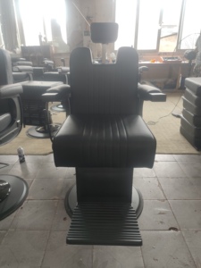 Di alta qualità moderno tutto nero sedia da barbiere per gli uomini parrucchiere sedie idraulico sedia fabbrica all'ingrosso - Product Image 2