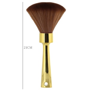 Brosse à poils doux en nylon électroplaqué pour le cou, brosse de nettoyage du visage pour barbier, outil de beauté pour salon de coiffure - Product Image 6