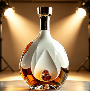 Großhandel Künstlerische & Geprägte Feuerstein-Glasflaschen 750ml mit Farbspray für Premium-Brandy & Spirituosen - Product Image 4