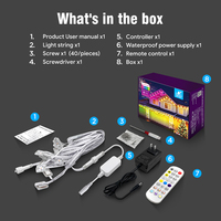 Luces Decorativas para Exteriores Eaves Light IP67, Resistentes al Agua, DC24V, LED de Color Cambiante, con Garantía de 2 Años