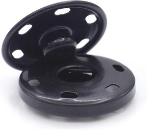 Pirinç Malzeme Siyah Renk Çevre Dostu Metal Çıtçıtlı Düğmeler ve Dikiş Düğmeleri - Product Image 4