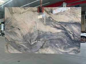 Losas de Piedra de Mármol Natural de la Mejor Calidad, Piedra de Cuarzo Camino de la Seda Pulida para Decoración de Interiores de Villas, Encimeras y Paredes - Product Image 4