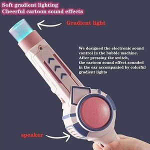 Machine à <span class=keywords><strong>bulles</strong></span> LED pour enfants, jouet d'été électrique USB avec musique, <span class=keywords><strong>bulles</strong></span> magiques élastiques en plastique durable - Product Image 5