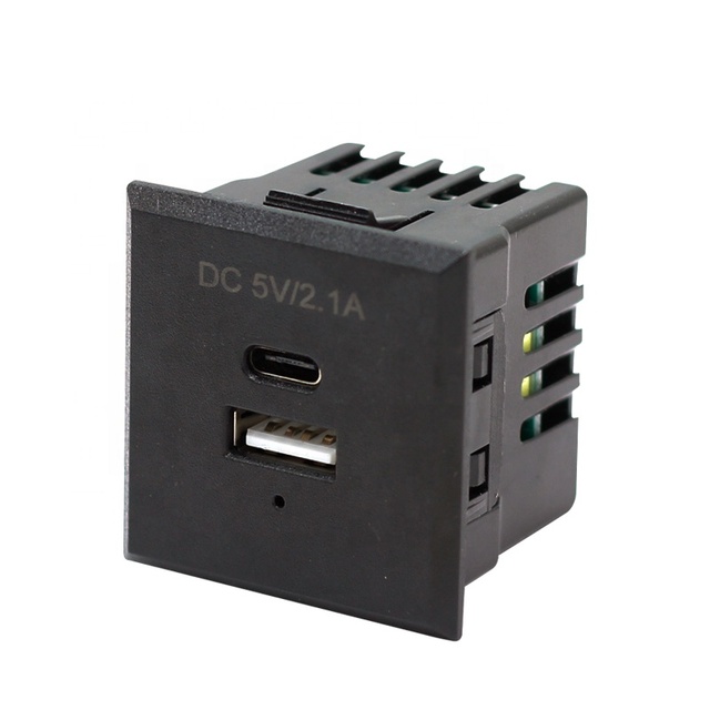 Wall Socket With Type C DC 5V 2.1A QC Charge Mobile Phone Laptop Computer for Desktop Socket Wall Socket USB C